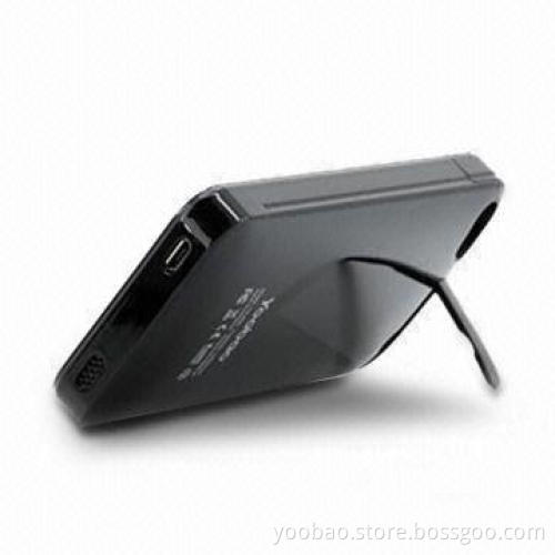 Backup Battery for Apple's iPhone 4, with Stand Function, Available in Black
